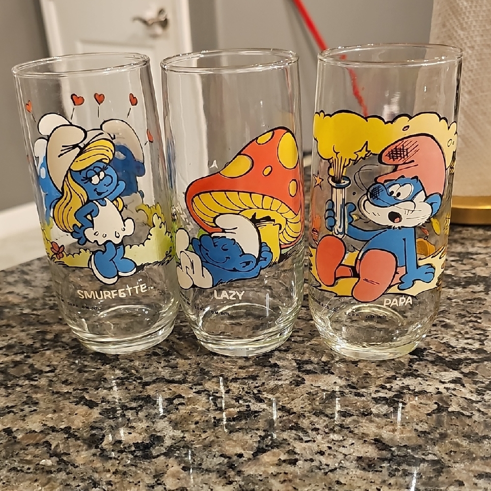 Smurfs Character Glass Set